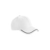 MOD. B166R:White, 100% polyester, Black, One Size